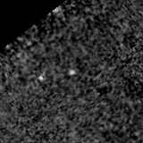 F200W image, 3.2 arcsec across, north up