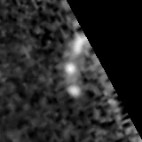 F277W image, 3.2 arcsec across, north up
