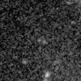 F150W image, 3.2 arcsec across, north up
