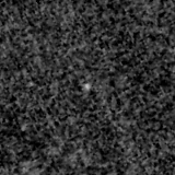 F150W image, 3.2 arcsec across, north up
