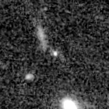 F200W image, 3.2 arcsec across, north up