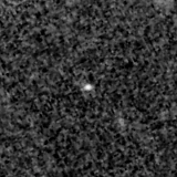 F200W image, 3.2 arcsec across, north up