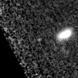 F200W image, 3.2 arcsec across, north up