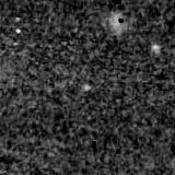 F090W image, 3.2 arcsec across, north up