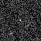 F090W image, 3.2 arcsec across, north up