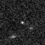F200W image, 3.2 arcsec across, north up