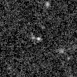 F200W image, 3.2 arcsec across, north up