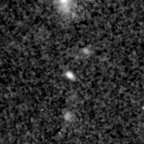 F150W image, 3.2 arcsec across, north up