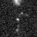 F200W image, 3.2 arcsec across, north up