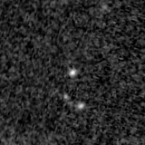 F115W image, 3.2 arcsec across, north up