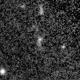 F200W image, 3.2 arcsec across, north up