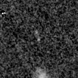 F090W image, 3.2 arcsec across, north up