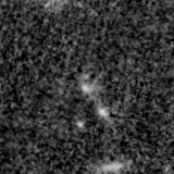 F150W image, 3.2 arcsec across, north up
