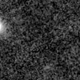 F090W image, 3.2 arcsec across, north up