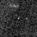 F150W image, 3.2 arcsec across, north up