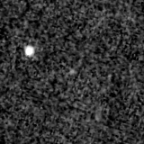F150W image, 3.2 arcsec across, north up