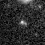 F277W image, 3.2 arcsec across, north up
