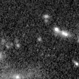 F200W image, 3.2 arcsec across, north up