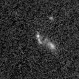 F150W image, 3.2 arcsec across, north up