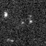 F200W image, 3.2 arcsec across, north up