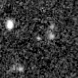 F277W image, 3.2 arcsec across, north up