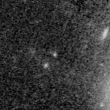 F200W image, 3.2 arcsec across, north up