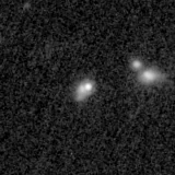 F200W image, 3.2 arcsec across, north up