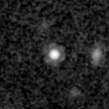F444W image, 3.2 arcsec across, north up