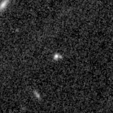 F150W image, 3.2 arcsec across, north up