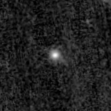 F200W image, 3.2 arcsec across, north up