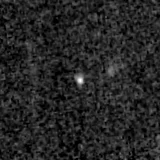 F090W image, 3.2 arcsec across, north up