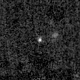 F115W image, 3.2 arcsec across, north up