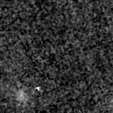 F090W image, 3.2 arcsec across, north up