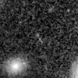 F150W image, 3.2 arcsec across, north up