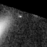 F090W image, 3.2 arcsec across, north up