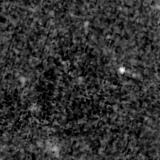 F200W image, 3.2 arcsec across, north up