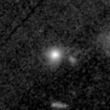 F150W image, 3.2 arcsec across, north up