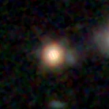 Colour composite: F444W red, F356W green, F277W blue, 3.2 arcsec across, north up