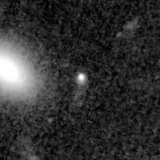 F200W image, 3.2 arcsec across, north up