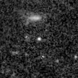 F150W image, 3.2 arcsec across, north up
