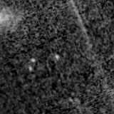 F090W image, 3.2 arcsec across, north up