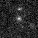 F090W image, 3.2 arcsec across, north up