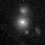 F150W image, 3.2 arcsec across, north up