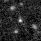 F356W image, 3.2 arcsec across, north up