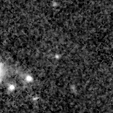 F150W image, 3.2 arcsec across, north up