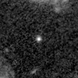 F200W image, 3.2 arcsec across, north up