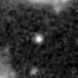 F277W image, 3.2 arcsec across, north up