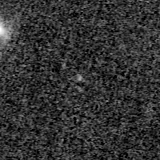 F150W image, 3.2 arcsec across, north up