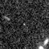 F150W image, 3.2 arcsec across, north up