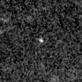 F150W image, 3.2 arcsec across, north up